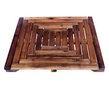 B-Ware Tapis De Douche En Bois Tapis Antidérapant En Teck Tapis De Bain En Teck