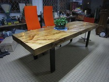 DVxxxx TABLE ETABLI INDUSTRIEL 268 x 92 x 81 cm DESIGN LOFT DECO RARE