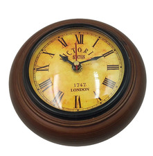 Horloge murale en bois de