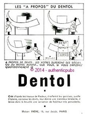 PUBLICITE DENTOL DENTIFRICE