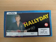 Billet spectacle Johnny Hallyday n° 307 - Tournée 1985 Rennes