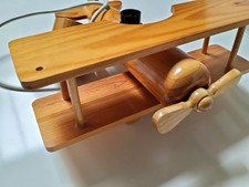 Rétro Avion Biplan 4 Kids Bois Biplane 2 Etages LAMPE  LUSTRE LUMINAIRE Suspendu