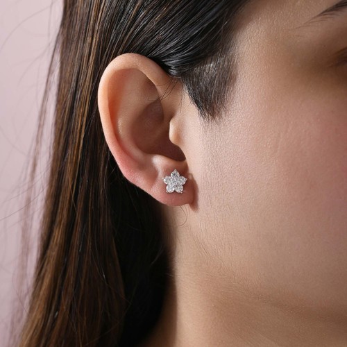 Boucles oreilles fleurs en - fleurs,