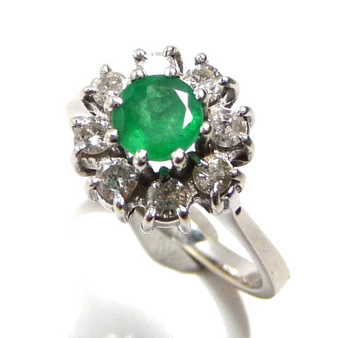 Ring 585 white gold ct - ring,