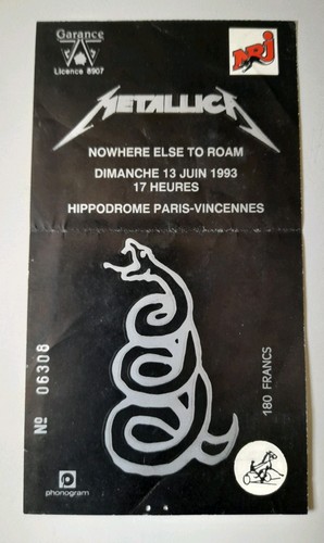 Metallica ticket concert - metallica,
