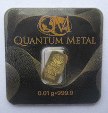 QUANTUM METAL FEUILLE D'OR 0,01g PURETE: 999,9 ..