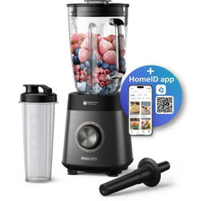 Blender Philips 1200W Bol Verre 2L + Gourde Mixeur Smoothie Puissant Neuf