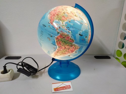 Globe terrestre lampe lumineux - globe,