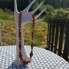 Ancien Collier 13 perles pâte