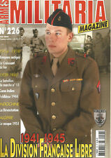 MILITARIA N°226  DIVISION FRANCAISE LIBRE / TAMPON ANTIGAZ / FELDBLUSE / CAMO IT