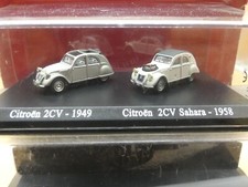 COFFRET ATLAS DUO CITROEN 2CV 1949+2CV SAHARA 1958 1/87 H.O Neuf Boite Origine