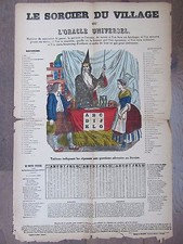GRANDE IMAGE EPINAL 1880 LE SORCIER DU VILLAGE OU L'ORACLE UNIVERSEL 