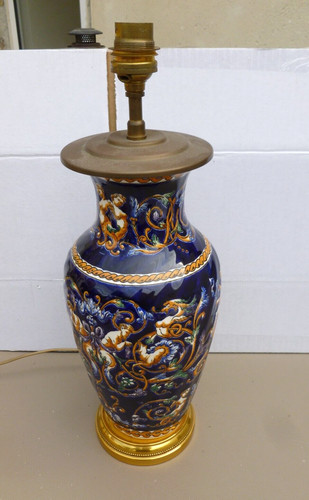 Pied lampe faience - pied,