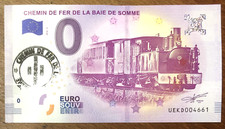 2018 TRAIN DE LA BAIE DE SOMME & TAMPON BILLET EURO SOUVENIR BANKNOTE BANCONOTA
