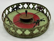 Manège de course de Chevaux en tôle - Jouet ancien JEP? années 1930 - Etat moyen