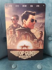 Plaque métal film Top Gun