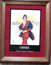 RARE SUPERBE PUBLICITE DORMEUIL bien encadrée