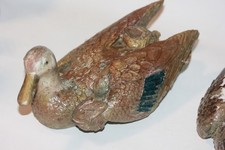 2 Canards Appelant De Chasse Art Populaire Collection