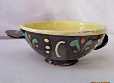  ECUELLE BOL TASSE XIXè  EN TERRE CUITE VERNISSEE  POTERIE DE SAVOIE