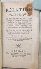LIVRE ANCIEN 1756, [COYER], LISBONNE, TREMBLEMENT DE TERRE, EX-LIBRIS