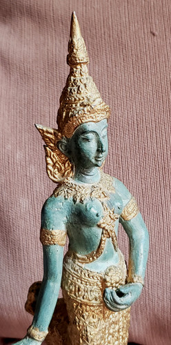 Statuette bronze deesse apsara - bronze,