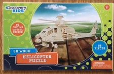 Discovery Kids 3D Wood Puzzle  - Helicopter - 85 Pieces