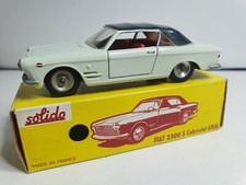 SOLIDO ANCIEN 1/43 #133 FIAT 2300S CABRIOLET GHIA TRES BON ETAT EN BOITE ma