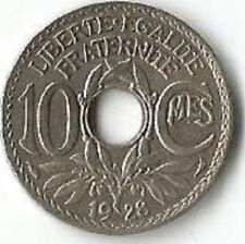 Fautée 10 centimes 1928 coins