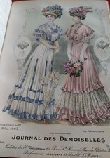 1907 Journal Des Demoiselles avec 19 gravures . Voir  photos. Bel état 