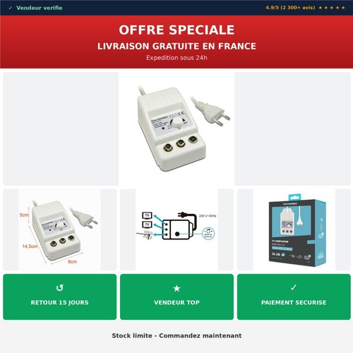 Amplificateur antenne tnt - antenne,