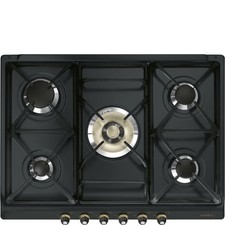 SMEG SR775AO Cuisinière À Gaz 5 Brûleurs 70CM Ligne Cortina Anthracite