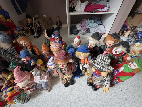 500 poupées clowns vintage - 500, en