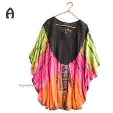 Tunique type poncho tie dye