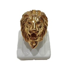 Bague Tête De Lion En Argent