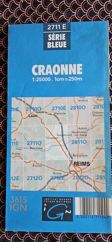Carte ign serie - bleu-, 2711e-