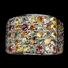 925 Bague en Argent Rond