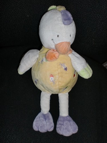 Doudou peluche poule canard - poule,