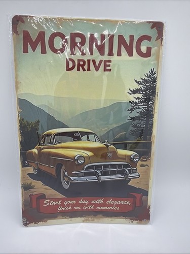 Plaque métal morning - , drive