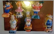 serie de 6 feves pub les cochons naf naf 1996 alcara