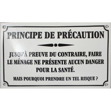 Plaque émaillée humoristique