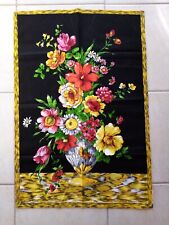 Torchon, linge de cuisine, Sonacott "Bouquet de fleurs"