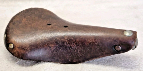Ancienne selle vélo cuir - selle,