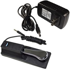 AC Adaptateur + Pédale de Soutien pour Casio LK-160 LK-165 LK-240 LK-247 LK-280