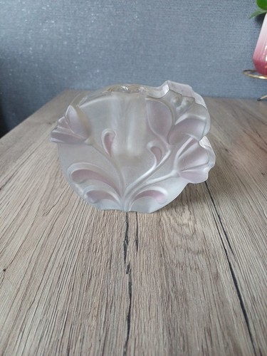 Vase soliflore verre moulé - verre,