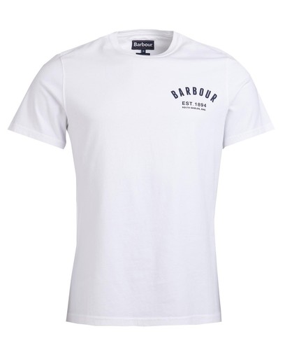 Shirt barbour preppy - t-shirt, blanc