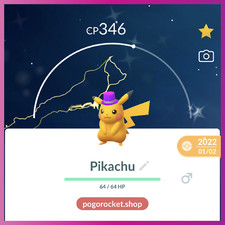 Shiny Purple Hat Pikachu