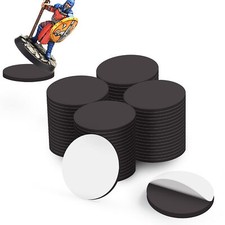 Evemodel 50pcs miniature bases 32mm Socle magnétique auto-adhésif pour Wargame