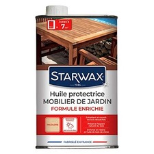 STARWAX Huile Protectrice Teck et Bois Exotiques pour Mobilier de Jardin - 500ml