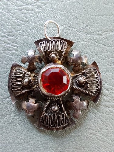 Pendentif croix jérusalem - pendentif,