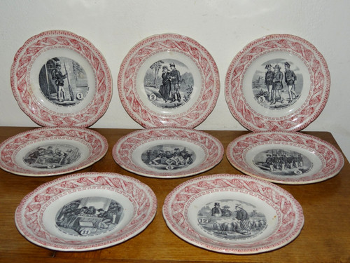 Assiettes parlantes en - 8,